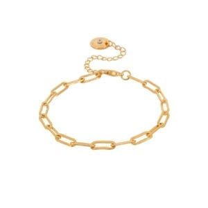 Ripple Chain Bracelet Gold Plating