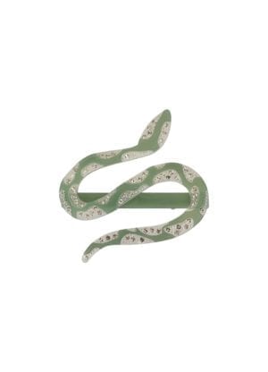 Snake hairclip green