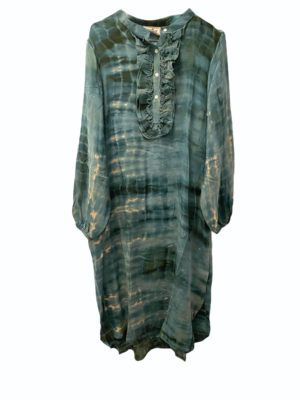 Vintage sarisilk Dubai dress Havgus dipdye S/M