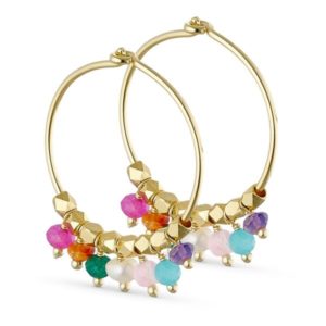 Creol earring gold Multi Bright