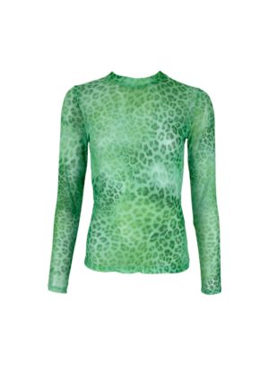 BC Florence mesh blouse green leo
