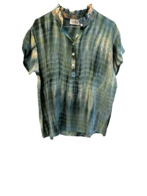 Skagen shirt sarisilk M/L Ocean dip dye
