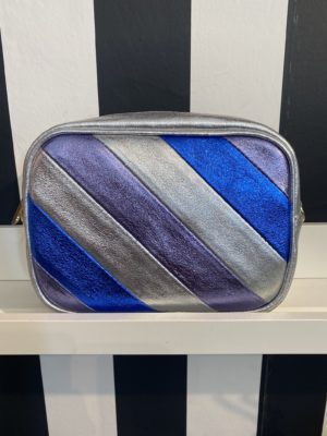 Crossover bag metallic Blue/lilac