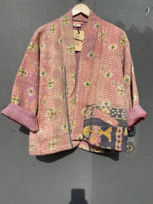 Vintage Kantha jacket Rosa Onesize