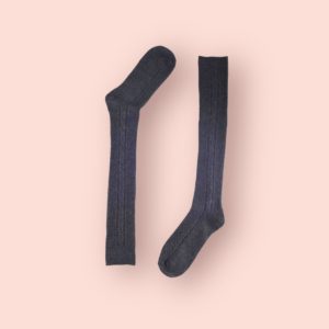 Wool kneehigh socks Dark Grey