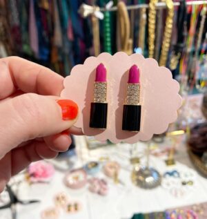 Lipstick earrings