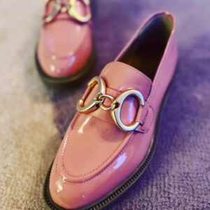 Come with me patent loafer, Rosa
