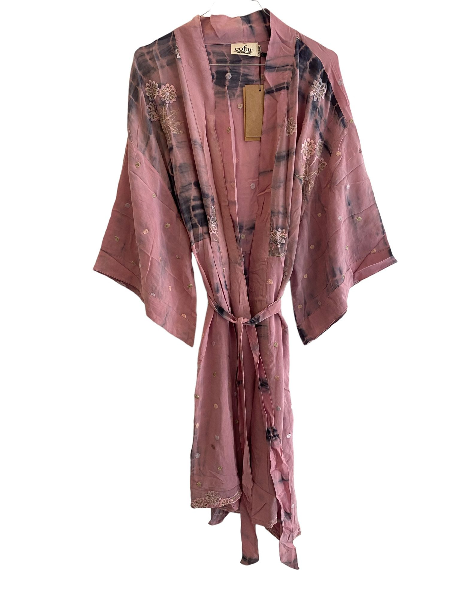auroch kurve Exert Cofur sarisilk short Dubai kimono rose dipdye | MANIA Copenhagen