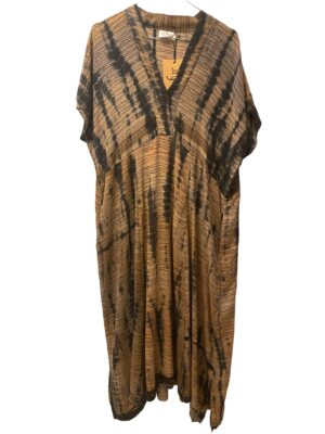 Cofur, sarisilk Casual Long  dress Camel/black  Dip dye Xl