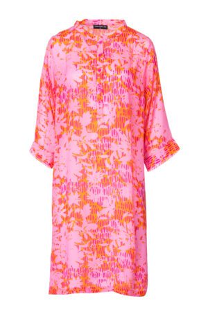Jennifer dress silk Mixed Orange/Pink