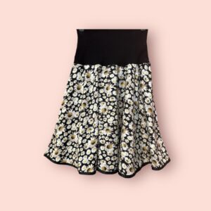 Lola skirt, Black daisy