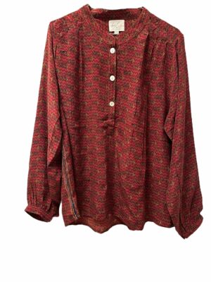 ByLi silk blouse S/M burgundy