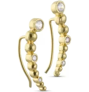 Statement earring goldpated