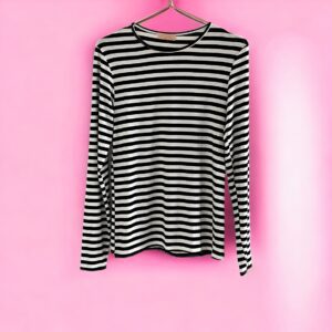 Aura striped blouse Black/White
