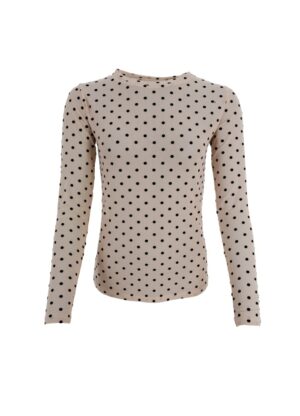 BC Jennie mesh blouse dotted beige