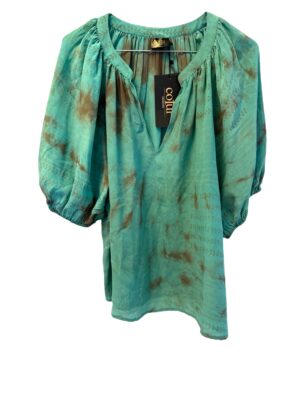 Cofur Rosalina shirt sarisilk M/L, Mintgreen dipdye