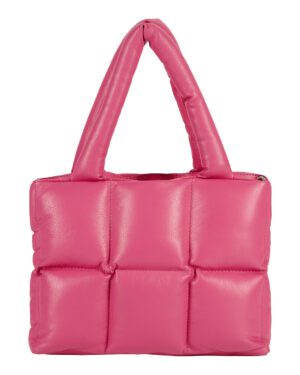 Puffer Crossbody – Pink leather