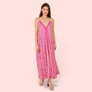 Bianca Cotton Strapdress ,Onesize Pink