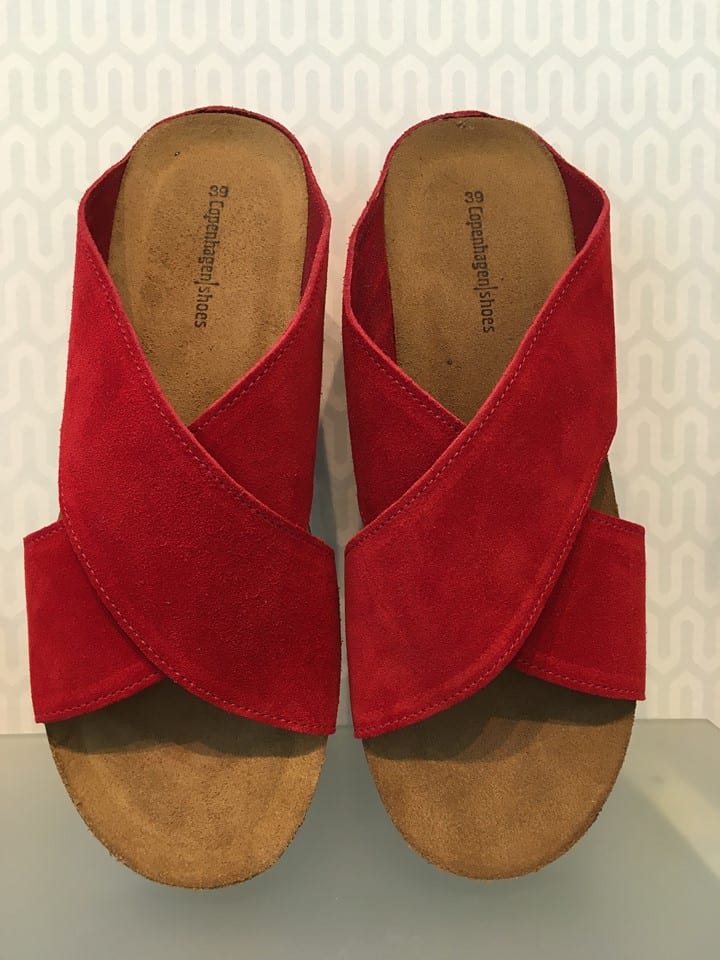 sandal red suede | MANIA Copenhagen
